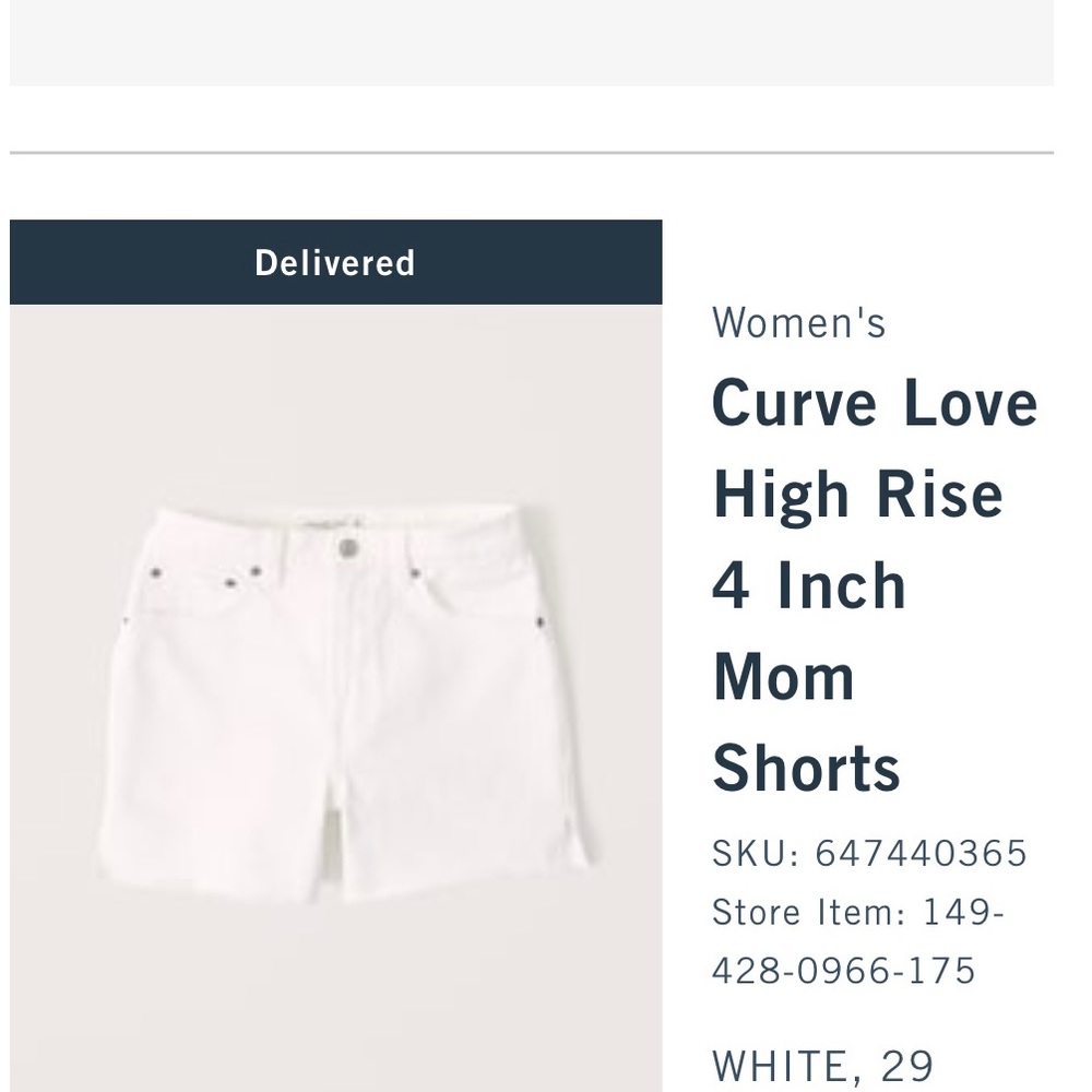 2021 Abercrombie Mom Shorts